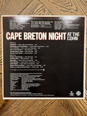 Cape Breton Night At The Cohn | 1982 | Canadian Broadcasting Corporation | Vinyl LP