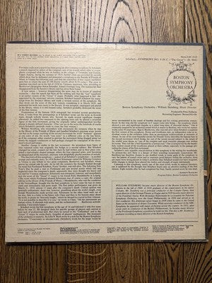 William Steinberg, Boston Symphony Orchestra / Franz Schubert - Symphony No. 9 "The Great" | 1970 | RCA Victor Red Seal 