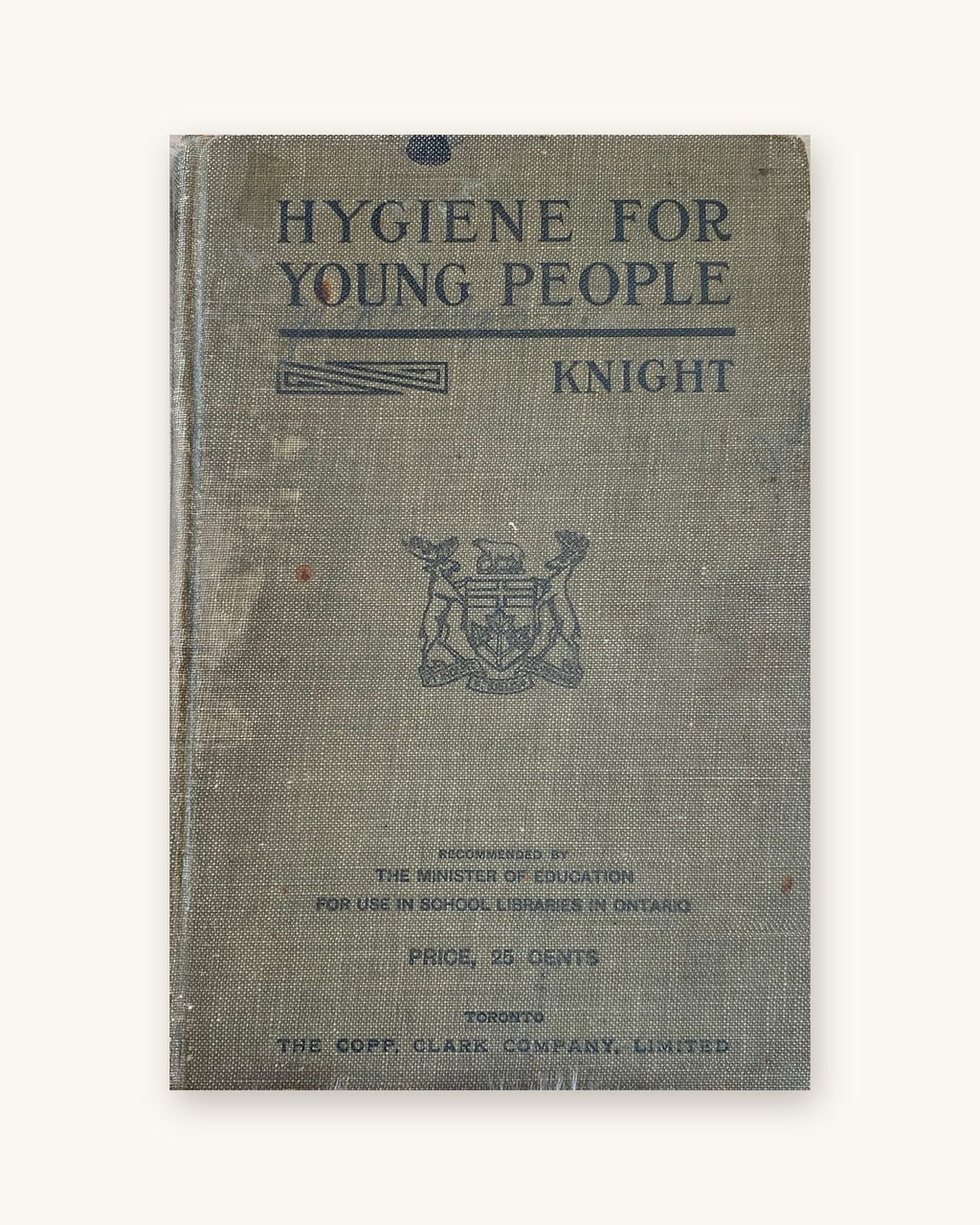 1919: Hygiene for Young People, a Reader for Pupils in Form III on the Public Schools, by A. P. Knight