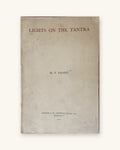 1957 First Edition: Lights on the Tantra, by M. P. Pandit