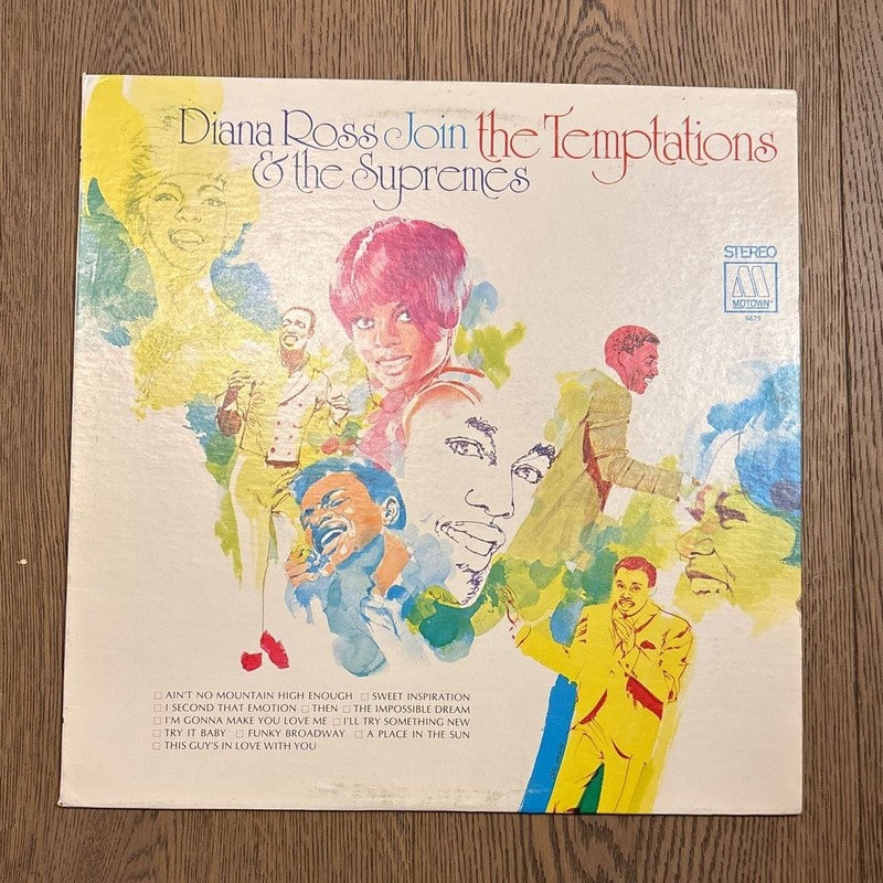Diana Ross &amp; The Supremes Join The Temptations Vintage 1968 Vinyl LP