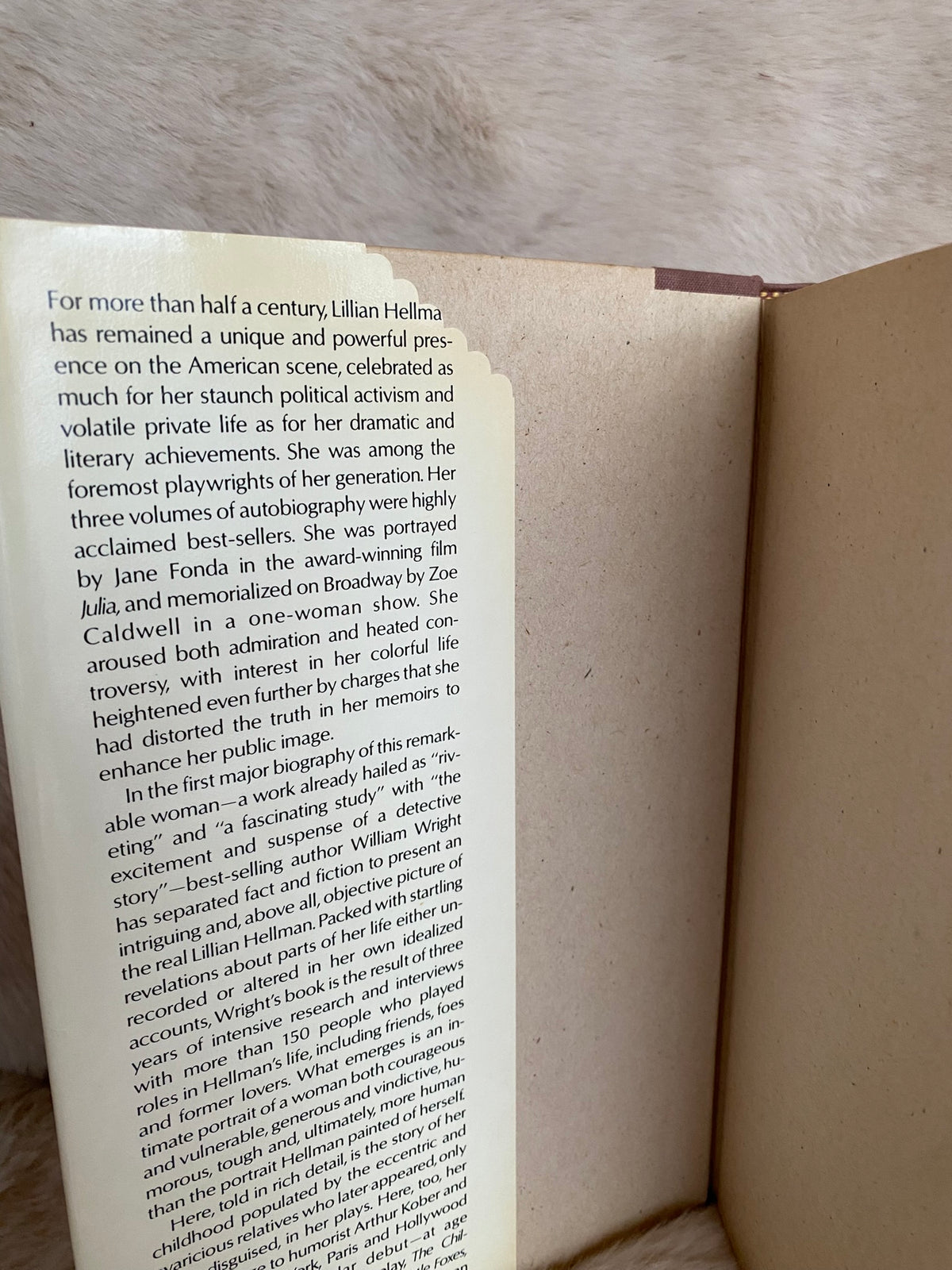 1986 First Edition - Lillian Hellman: The Image, The Woman, by William Wright
