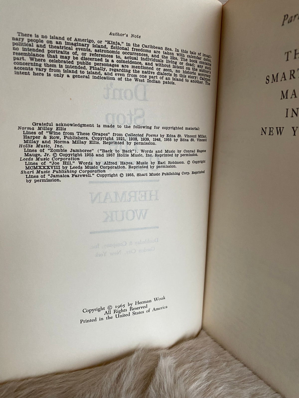 1965: Don't Stop The Carnival, by Herman Wouk