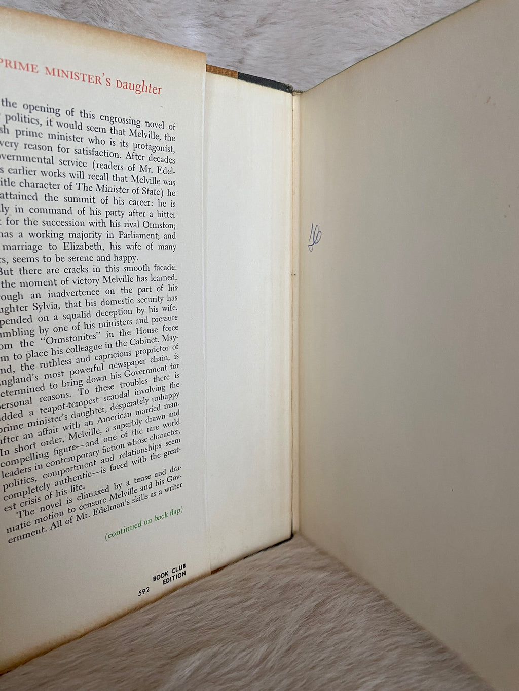 1965: Prime Minister's Daughter, by Maurice Edelman