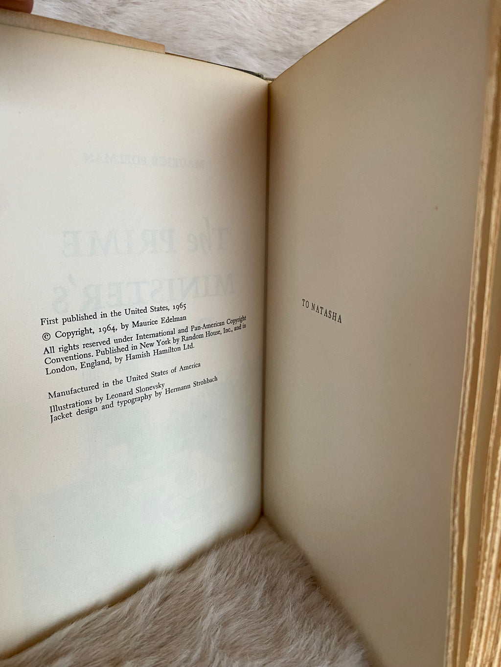 1965: Prime Minister's Daughter, by Maurice Edelman