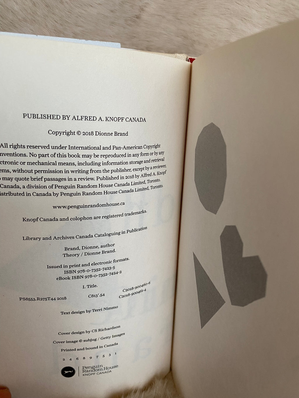 2018 First Edition: Theory, by Dionne Brand