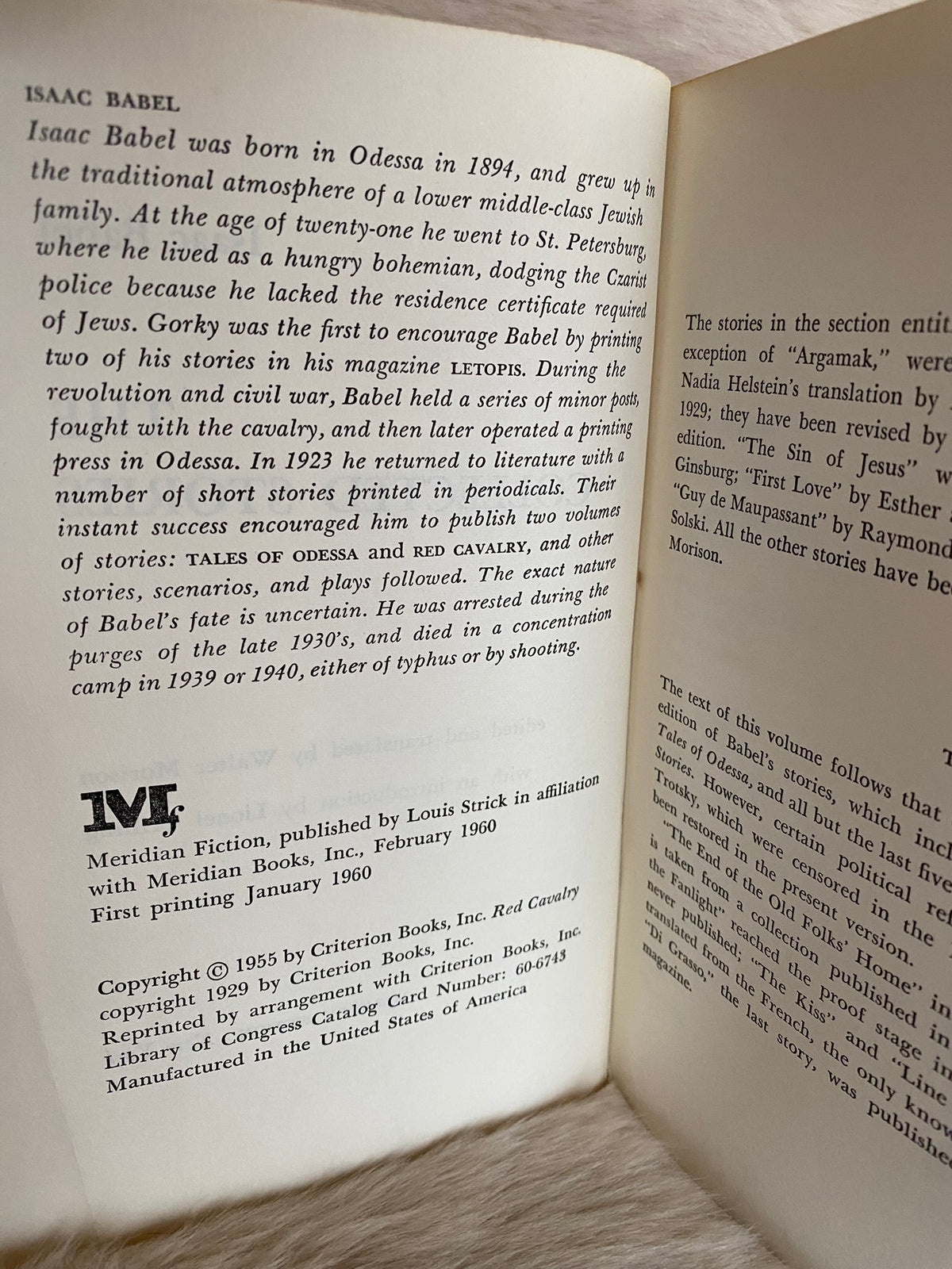 1955: The Collected Stories, by Isaac Babel
