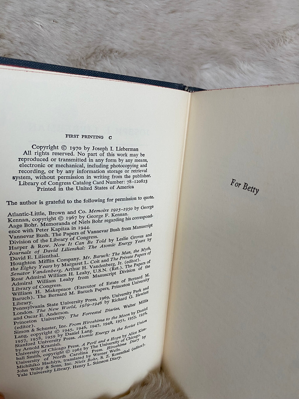 1970 First Printing: The Scorpion and the Tarantula: The Struggle to Control Atomic Weapons 1945-1949, by Joseph I. Lieb