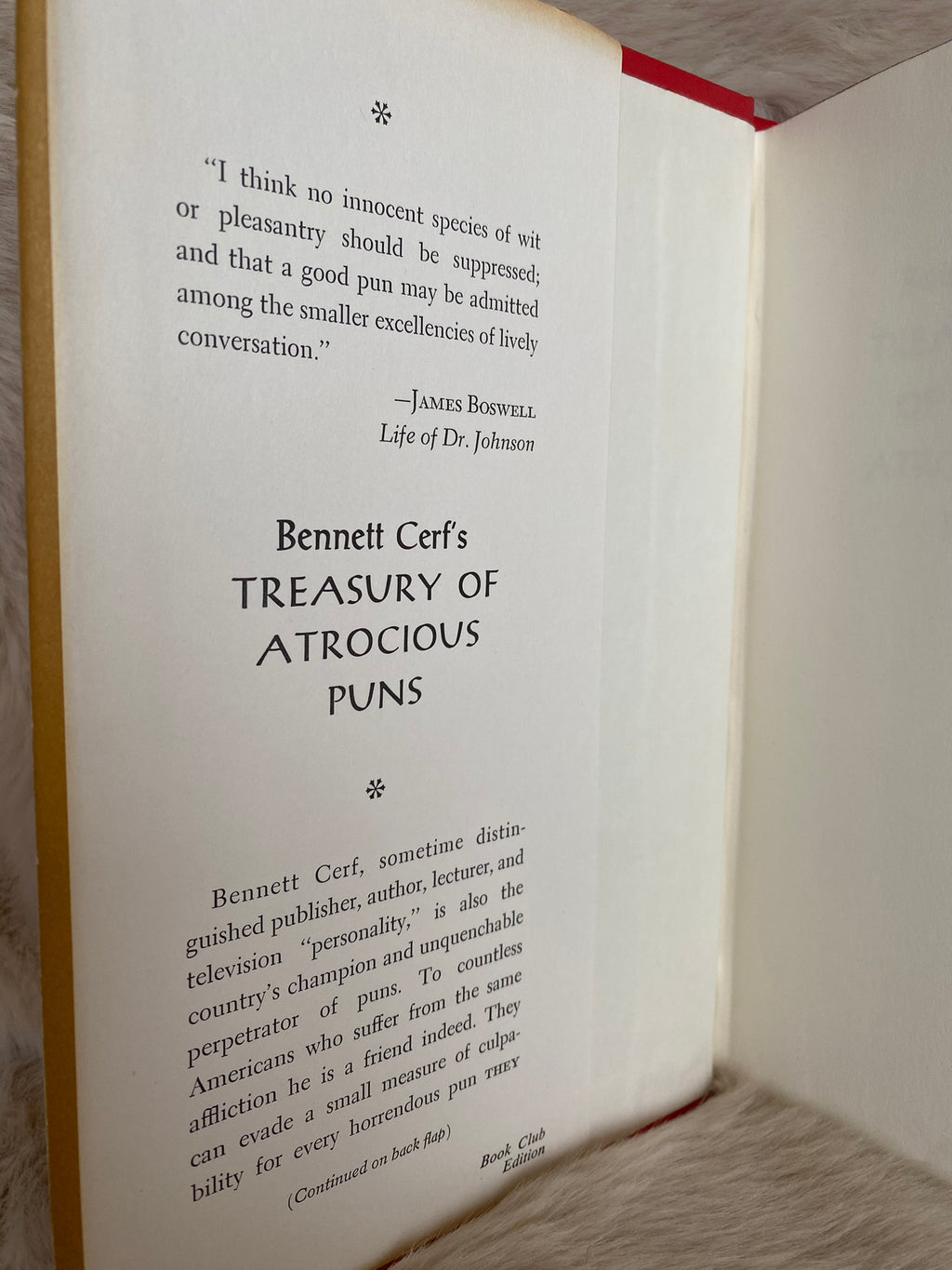 1968: Treasury of Atrocious Puns, by Bennett Cerf