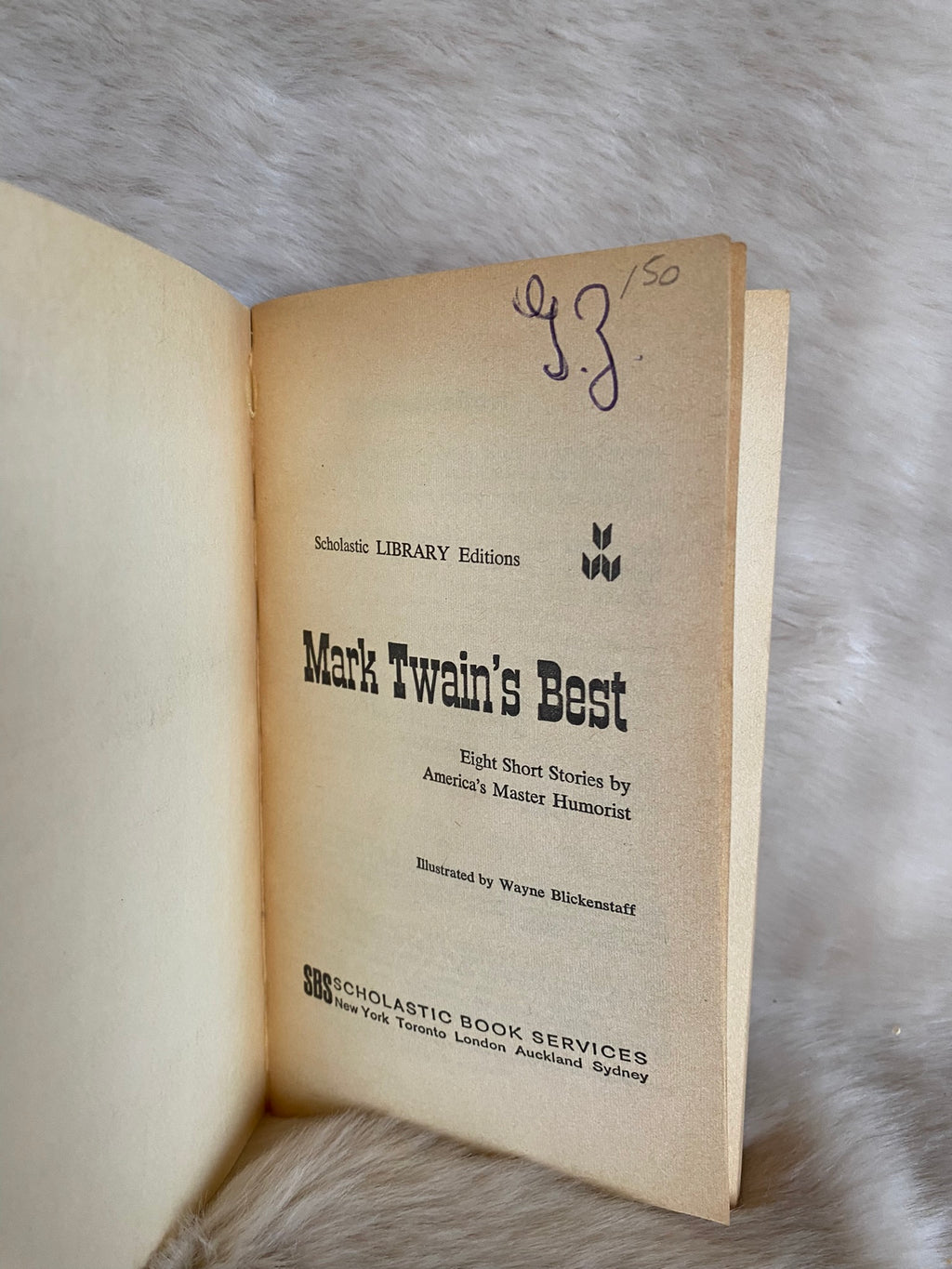 1969: Mark Twain's Best: Eight Great Short Stories by America's Master Humorist