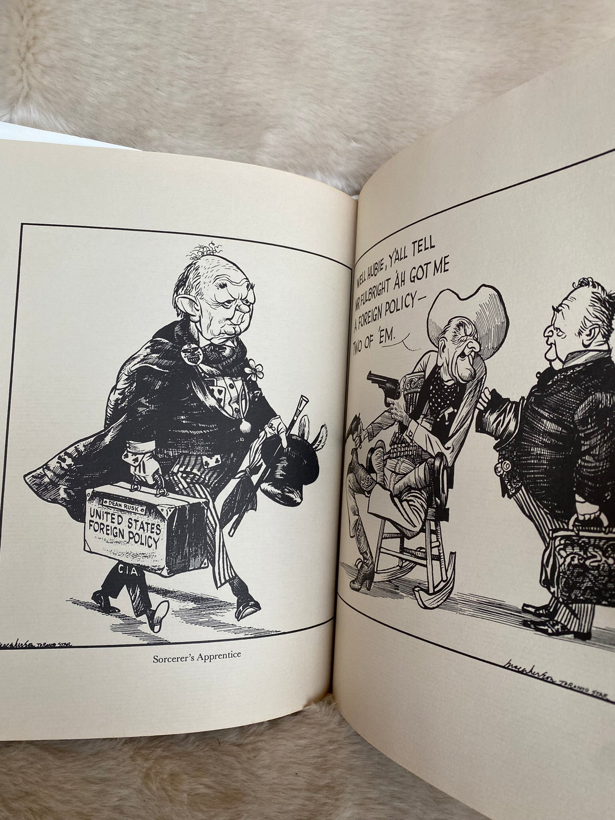 Macpherson World Events, Reportage Drawings, The Editorial Cartoon, 1966 Cartoons: A Canadian Cartoonist's Review of Pol