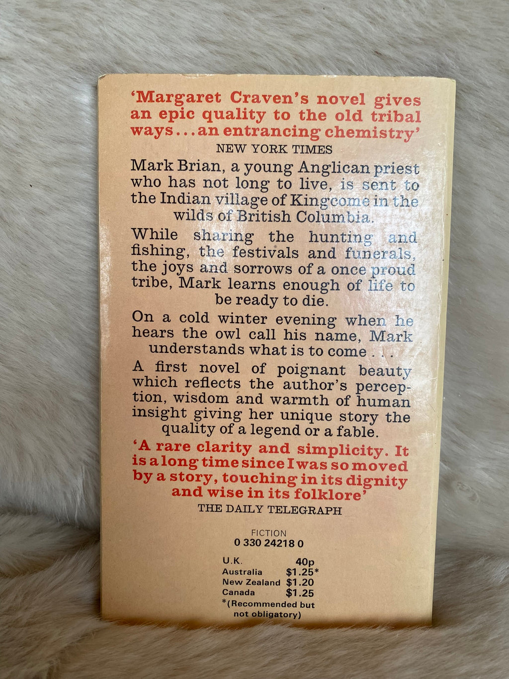 1974: I Heard the Owl Call My Name, by Margaret Craven