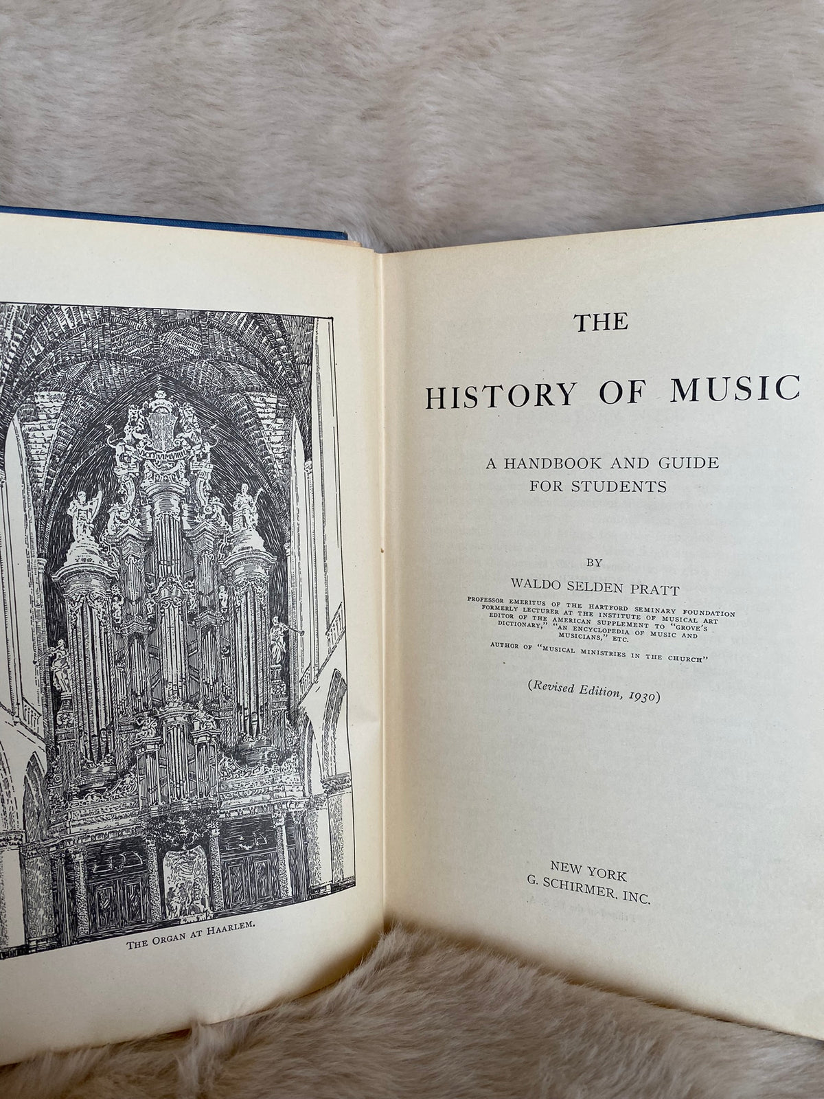 1930: The History of Music: A handbook and Guide for Students, by Waldo Selden Pratt