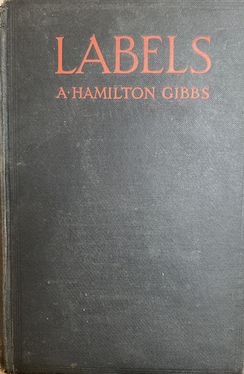 1926 First Edition: Labels, by A. Hamilton Gibbs
