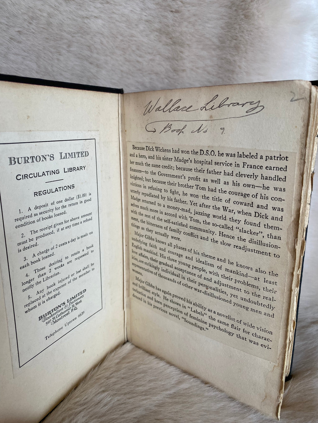 1926 First Edition: Labels, by A. Hamilton Gibbs