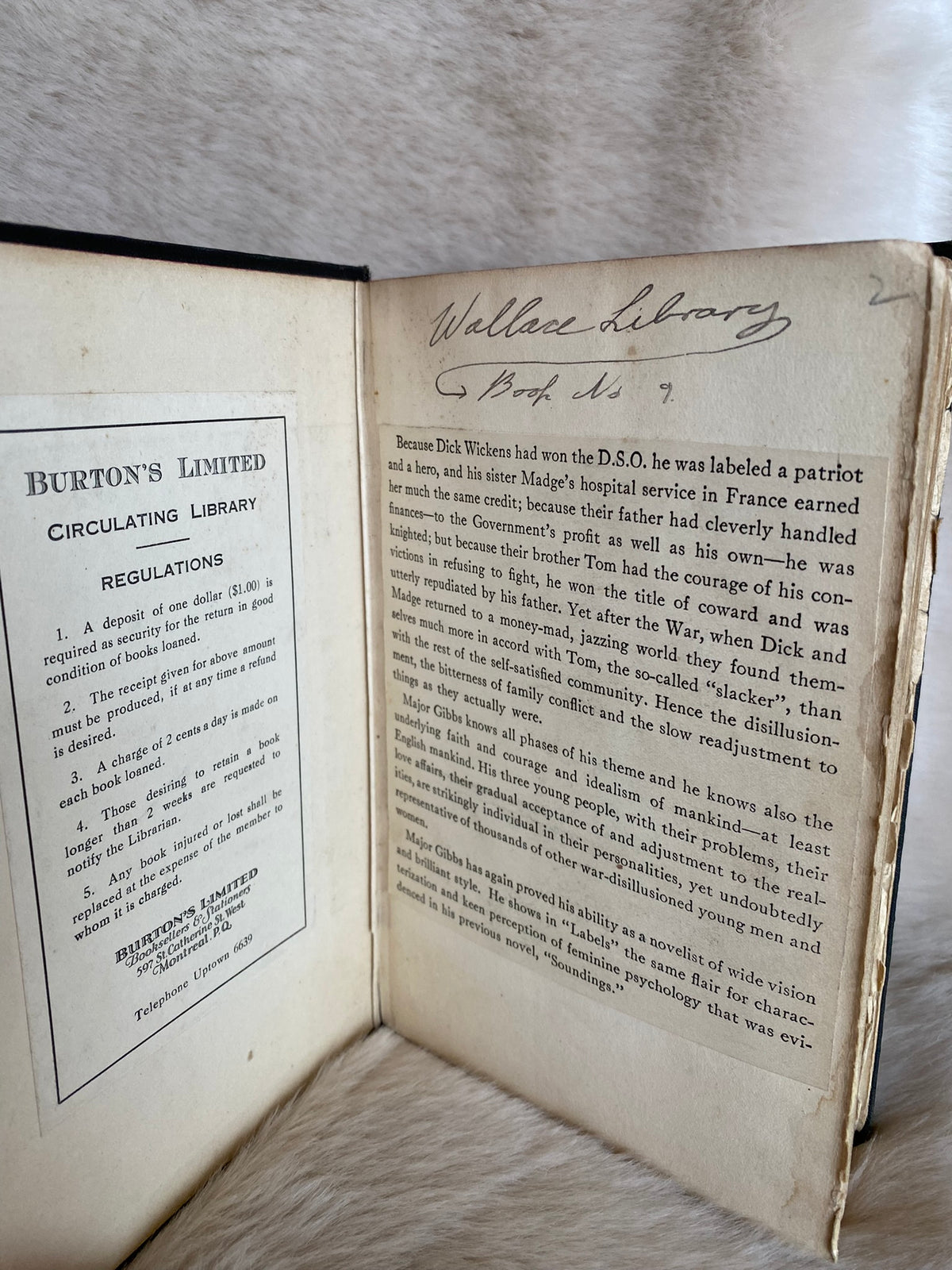 1926 First Edition: Labels, by A. Hamilton Gibbs