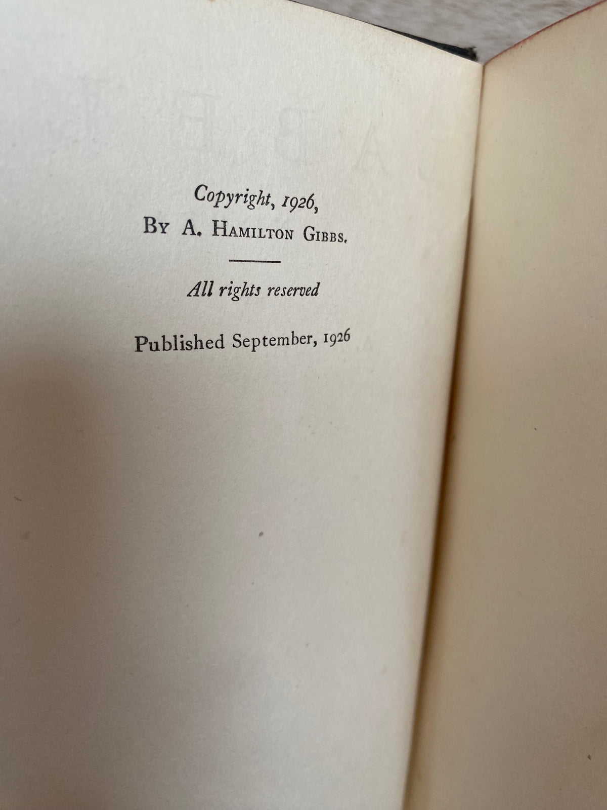 1926 First Edition: Labels, by A. Hamilton Gibbs