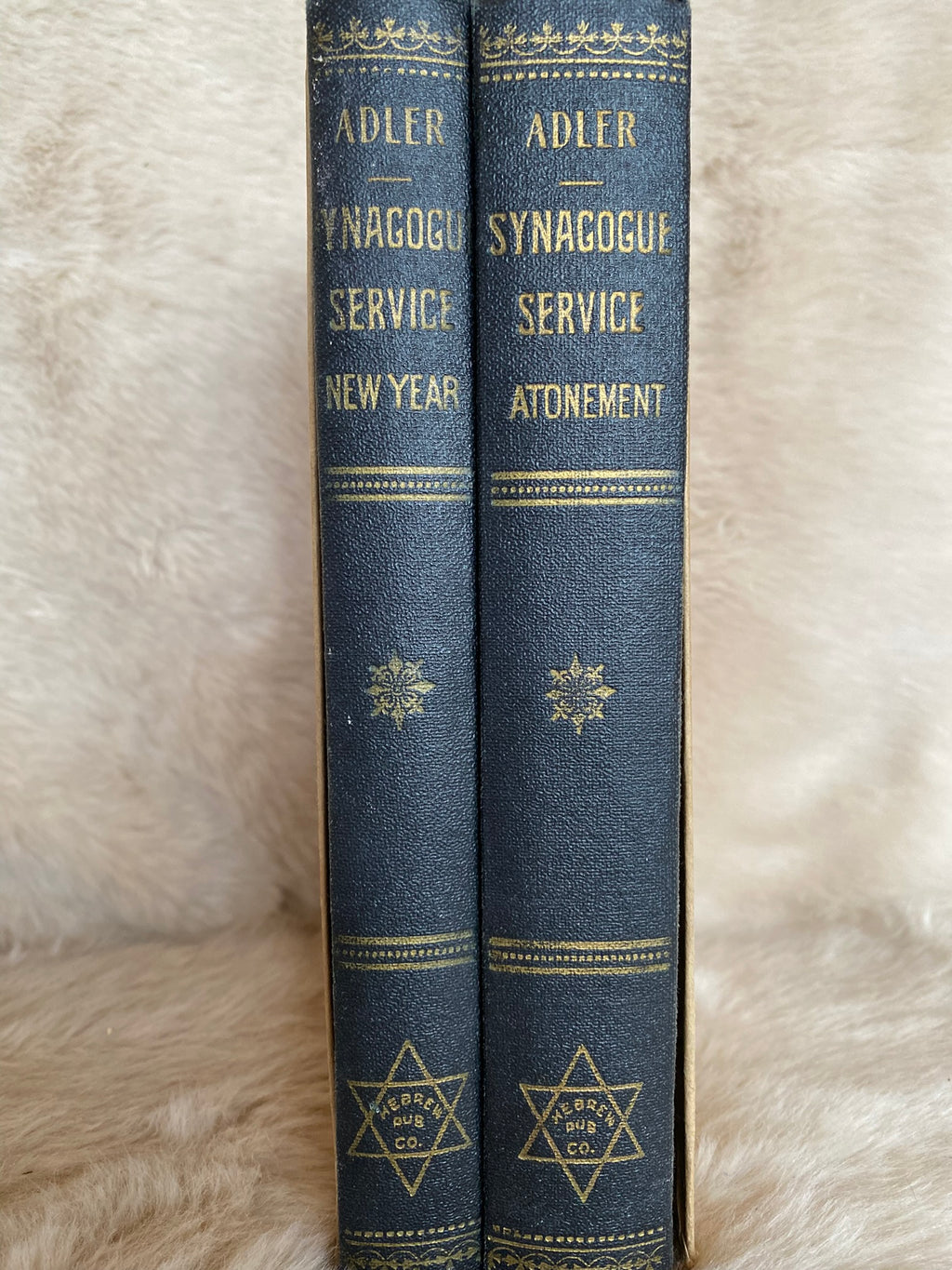 Set of 2: Synagogue Services - New Year and Day of Atonement Prayer Books, edited by Dr. H. Adler