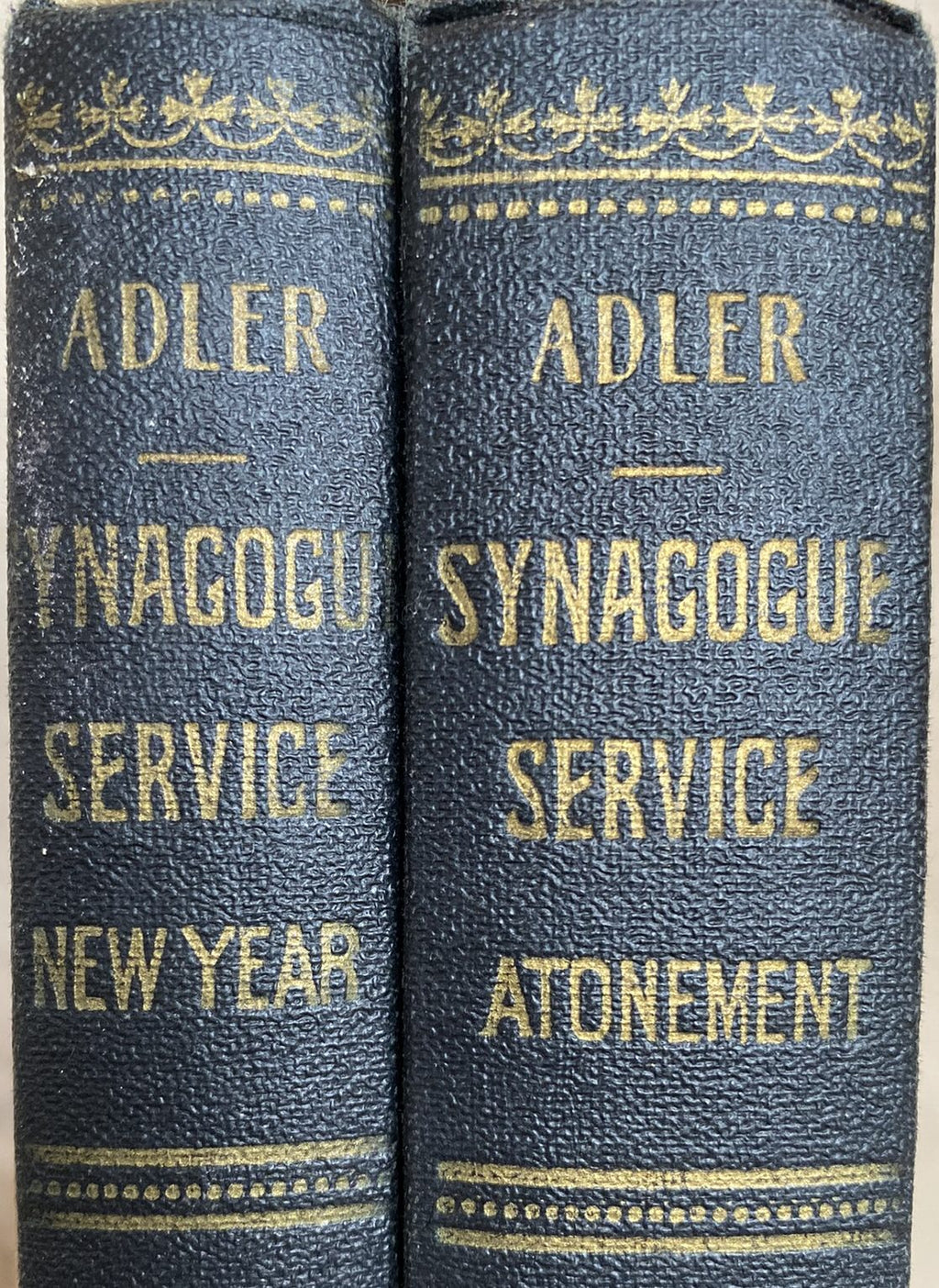 Set of 2: Synagogue Services - New Year and Day of Atonement Prayer Books, edited by Dr. H. Adler