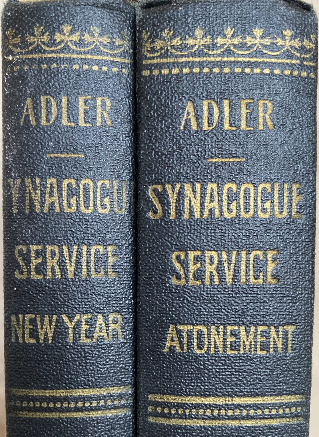 Set of 2: Synagogue Services - New Year and Day of Atonement Prayer Books, edited by Dr. H. Adler