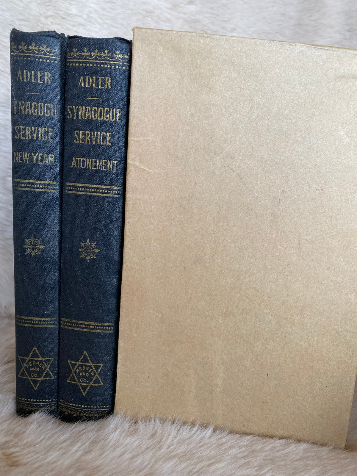 Set of 2: Synagogue Services - New Year and Day of Atonement Prayer Books, edited by Dr. H. Adler