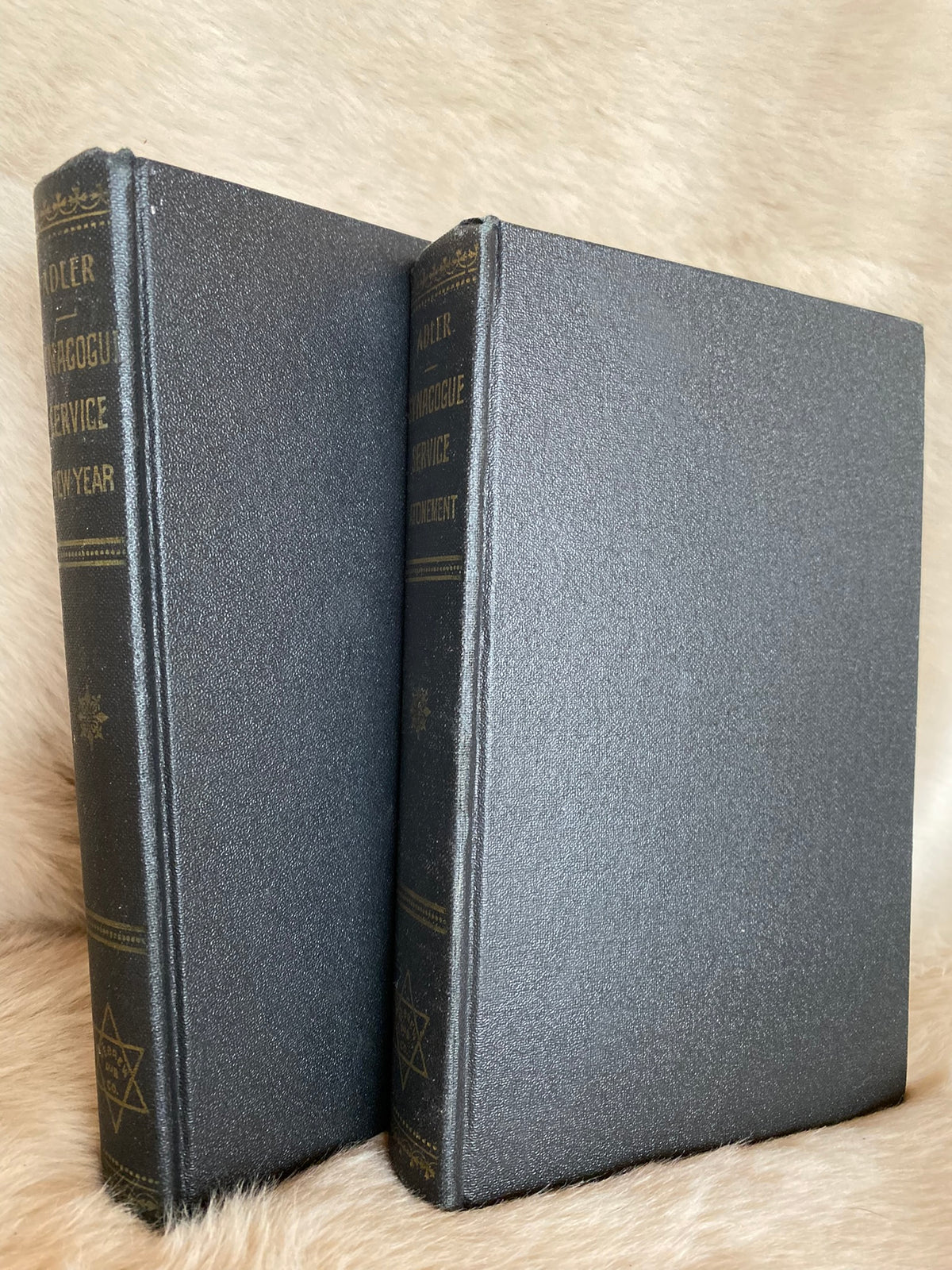 Set of 2: Synagogue Services - New Year and Day of Atonement Prayer Books, edited by Dr. H. Adler