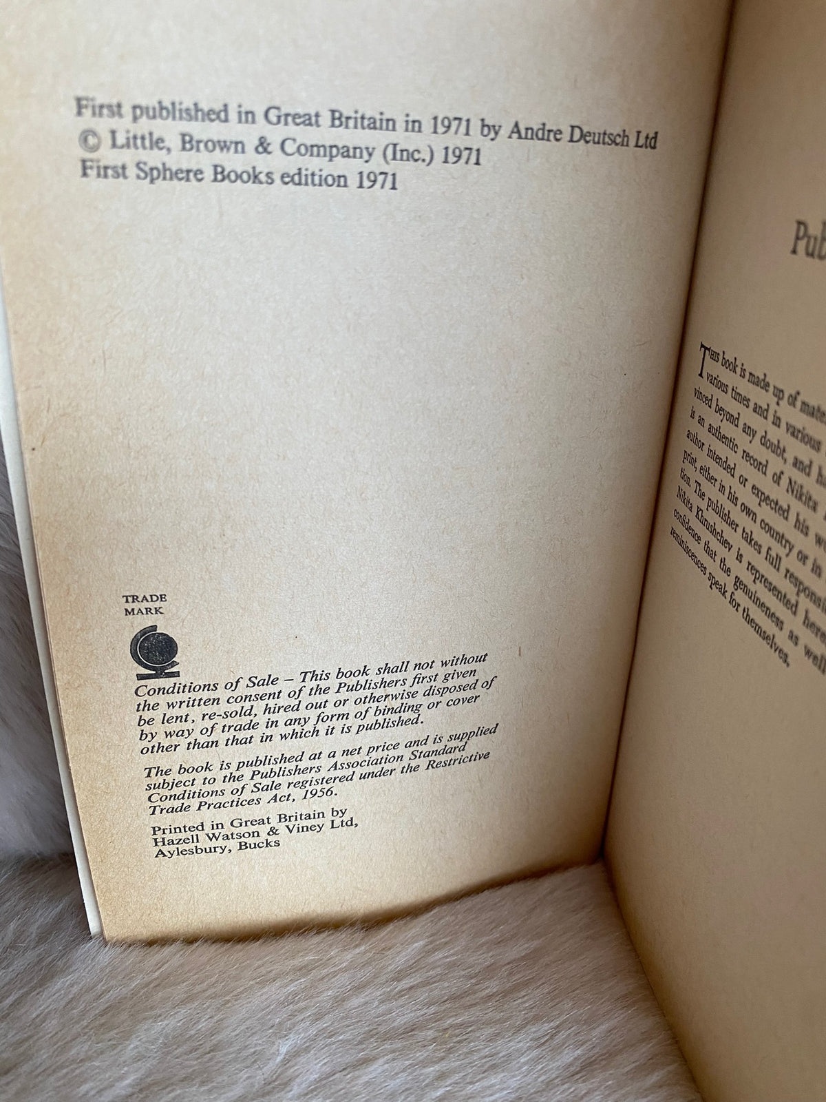 1971: Khruschev Remembers, translated by Strobe Talbot