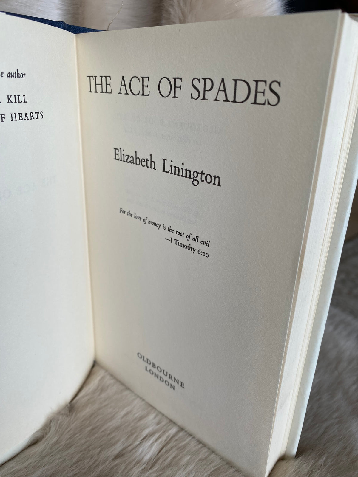 1963: The Ace of Spades: A Luis Mendoze Mystery, by Elizabeth Linington