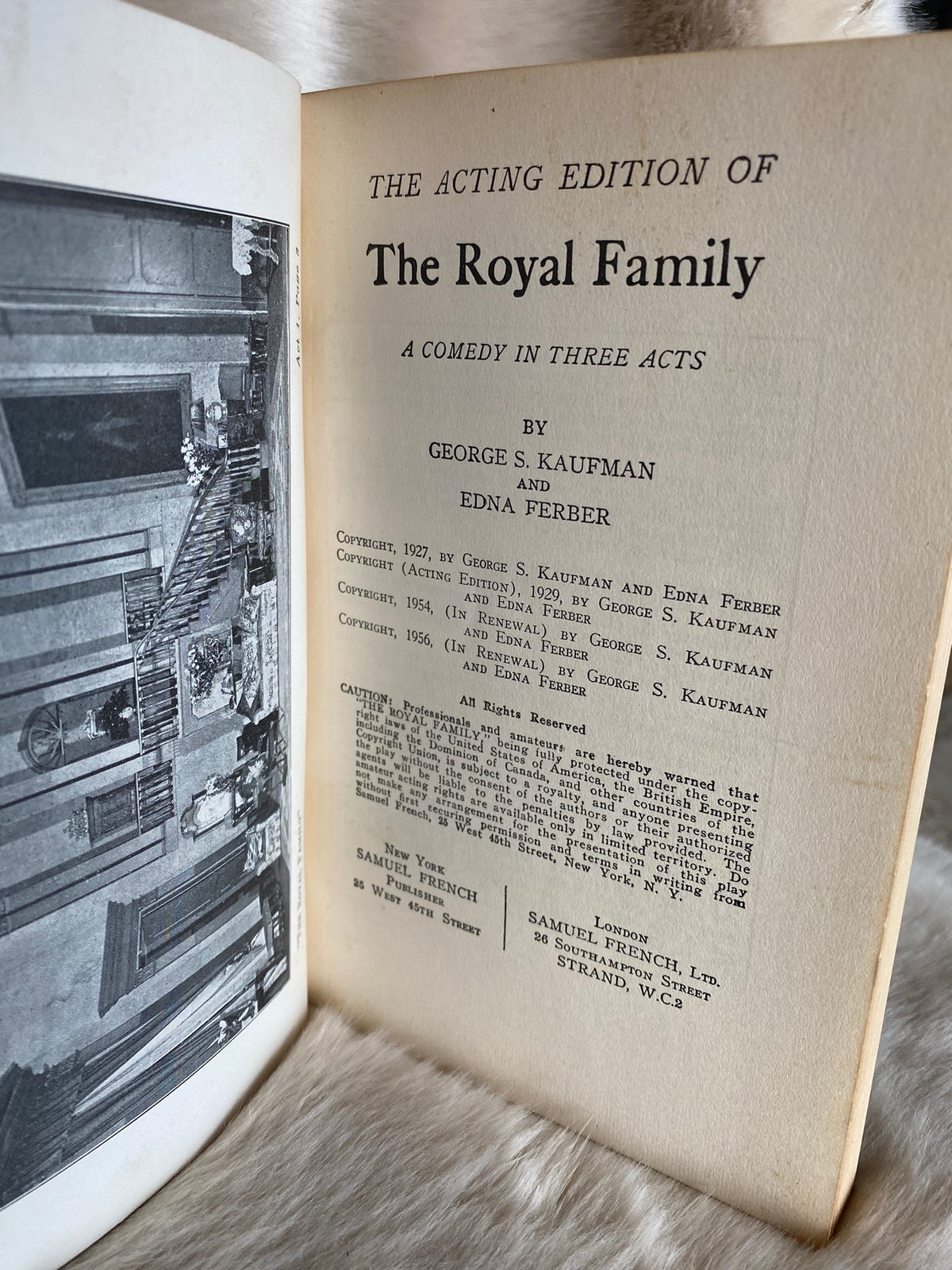 1956: The Royal Family:A Comedy in Three Acts, by George S. Kaufman and Edna Ferber