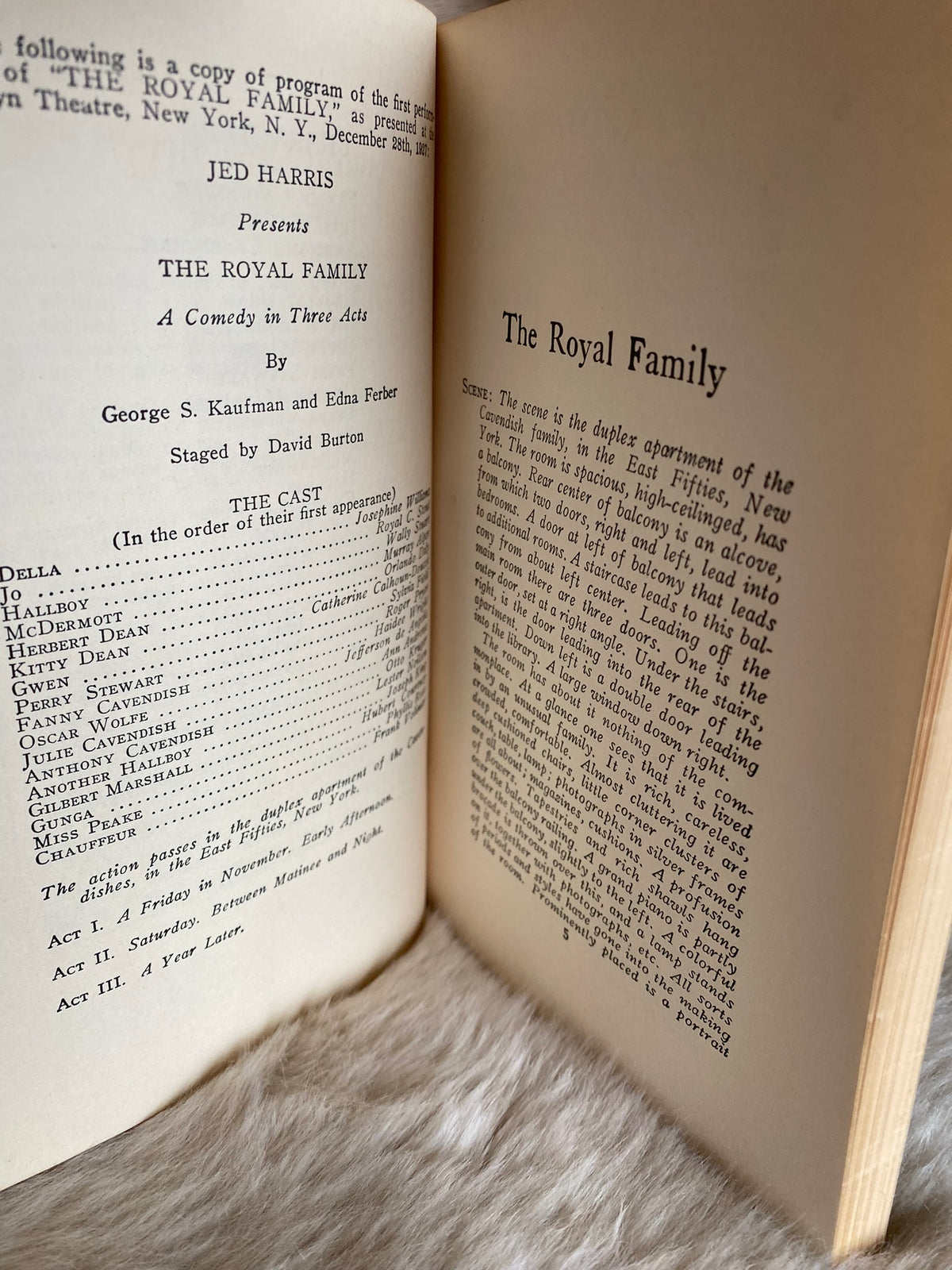 1956: The Royal Family:A Comedy in Three Acts, by George S. Kaufman and Edna Ferber