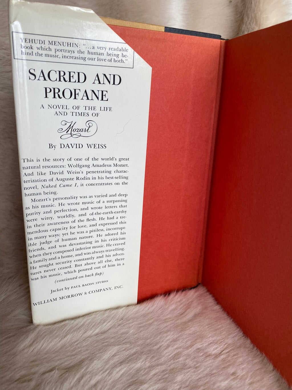 1968: Sacred and Profane: A Novel of the Life and Times of Mozart, by David Weiss