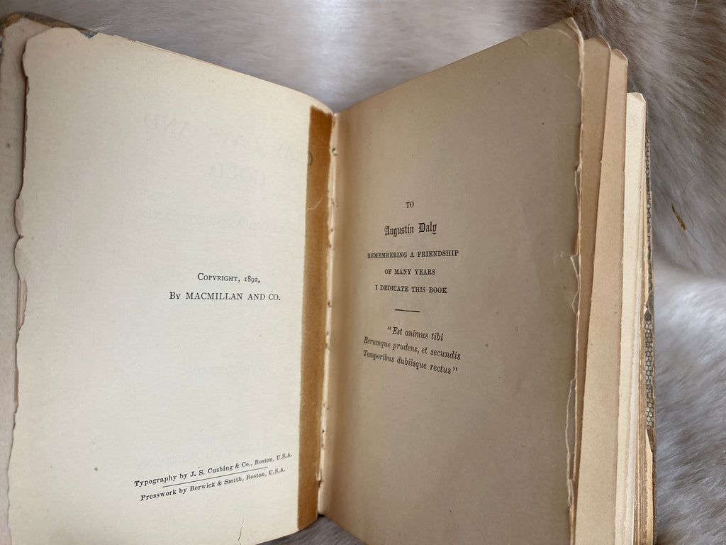 1892: Gray Days and Gold in England and Scotland, by William Winter