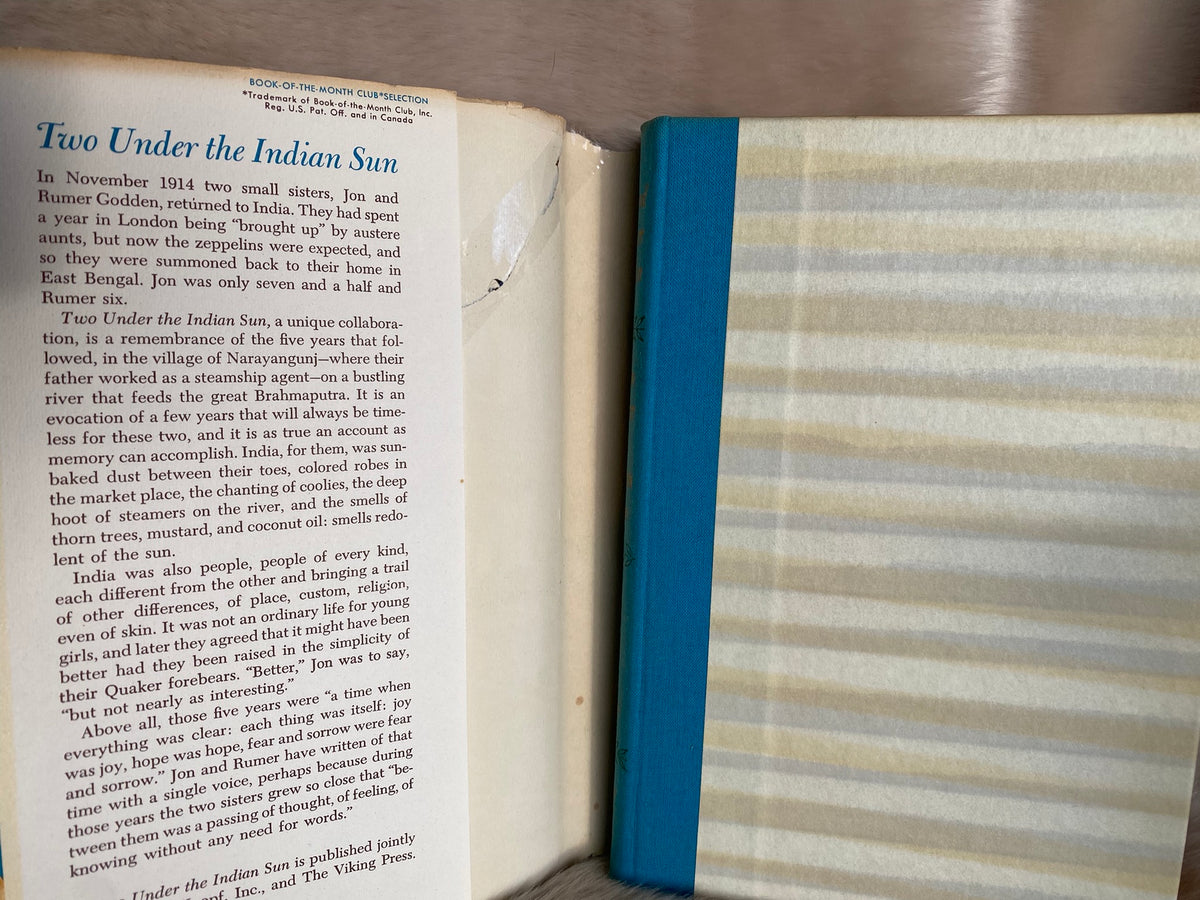 1966 First Edition: Two Under the Indian Sun, by Jon and Rumer Godden