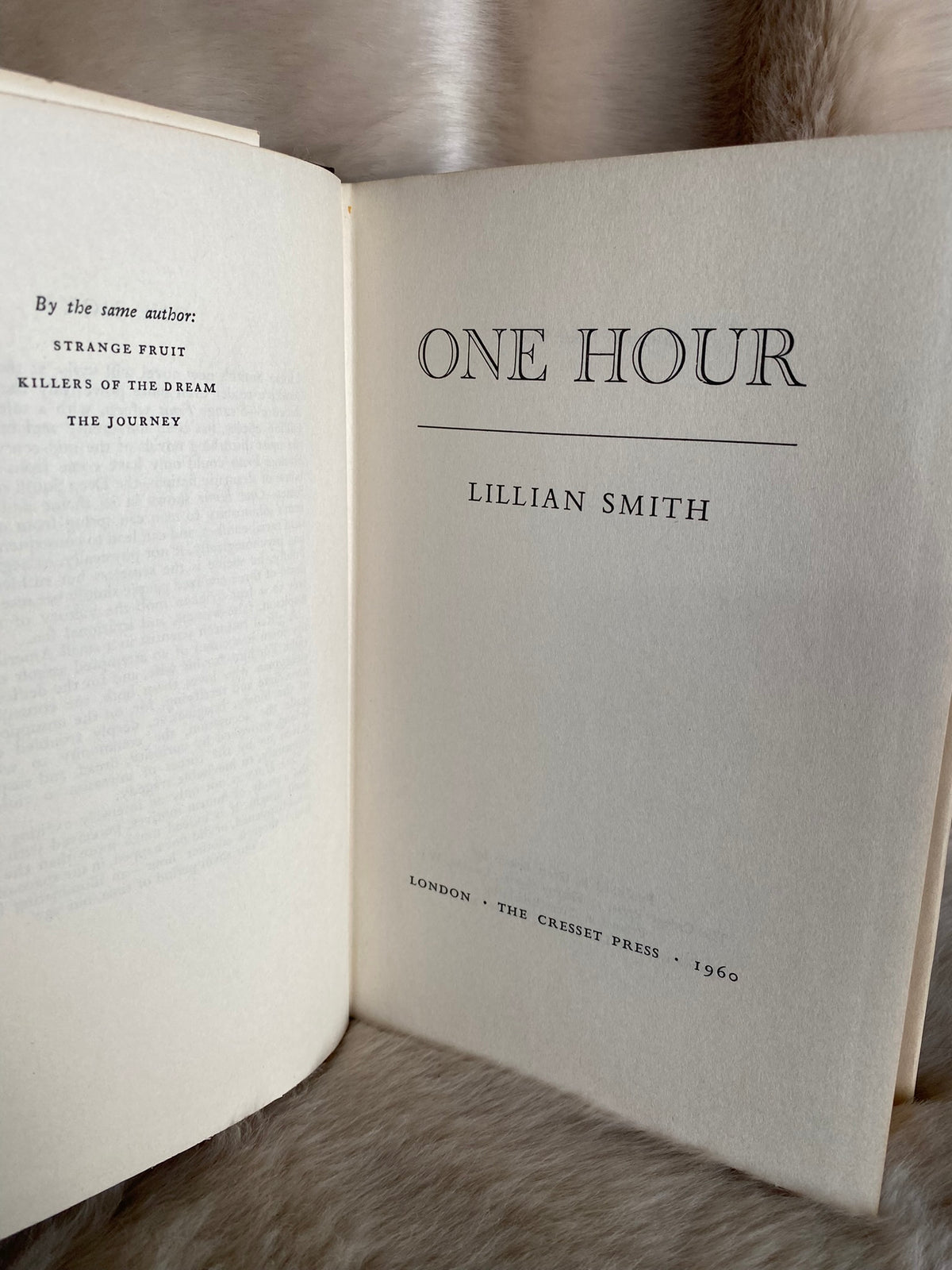 1960: One Hour, by Lillian Smith