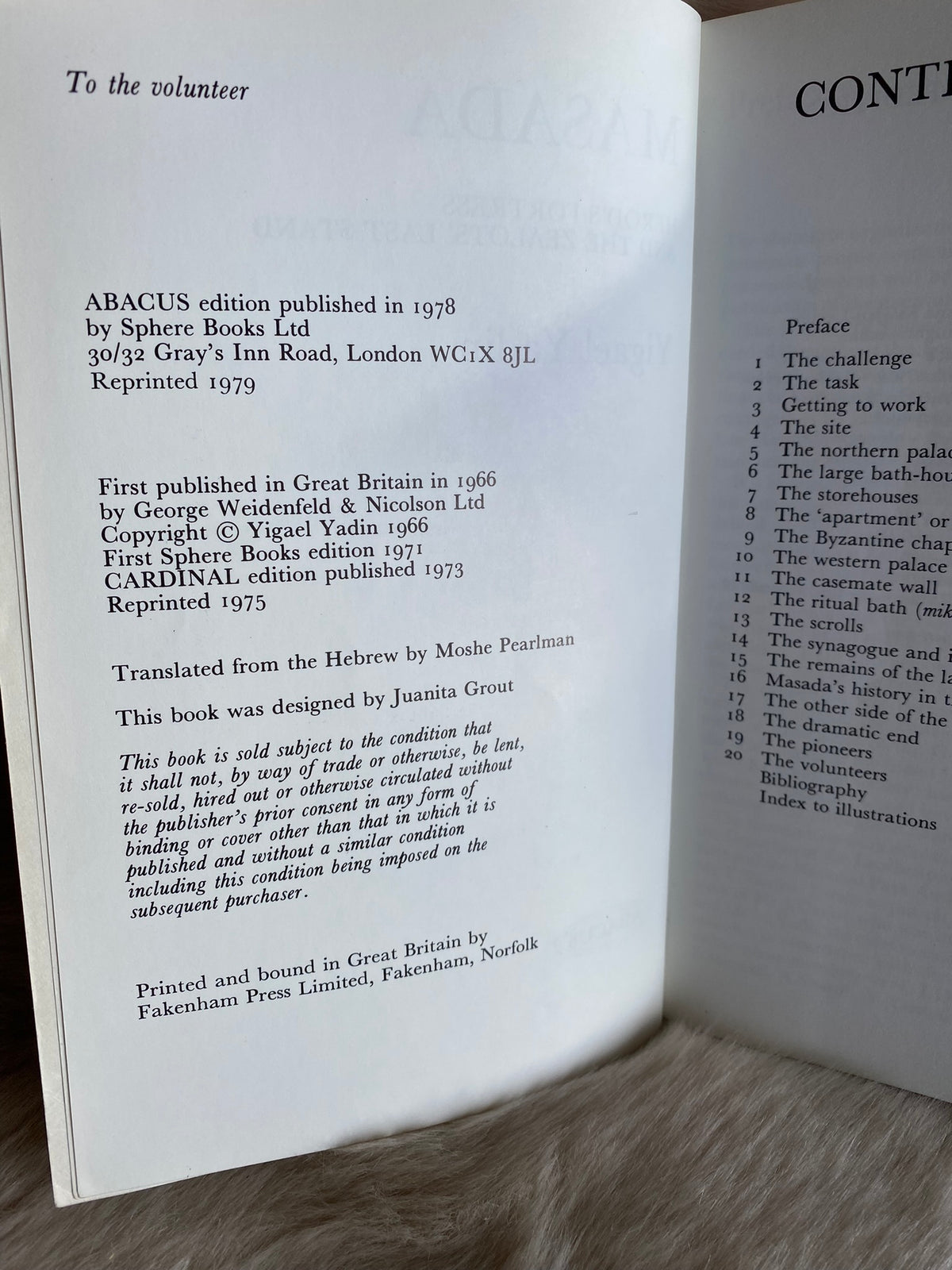 1979: Masada: Herod's Fortress and the Zealots' Last Stand, by Yigael Yadin
