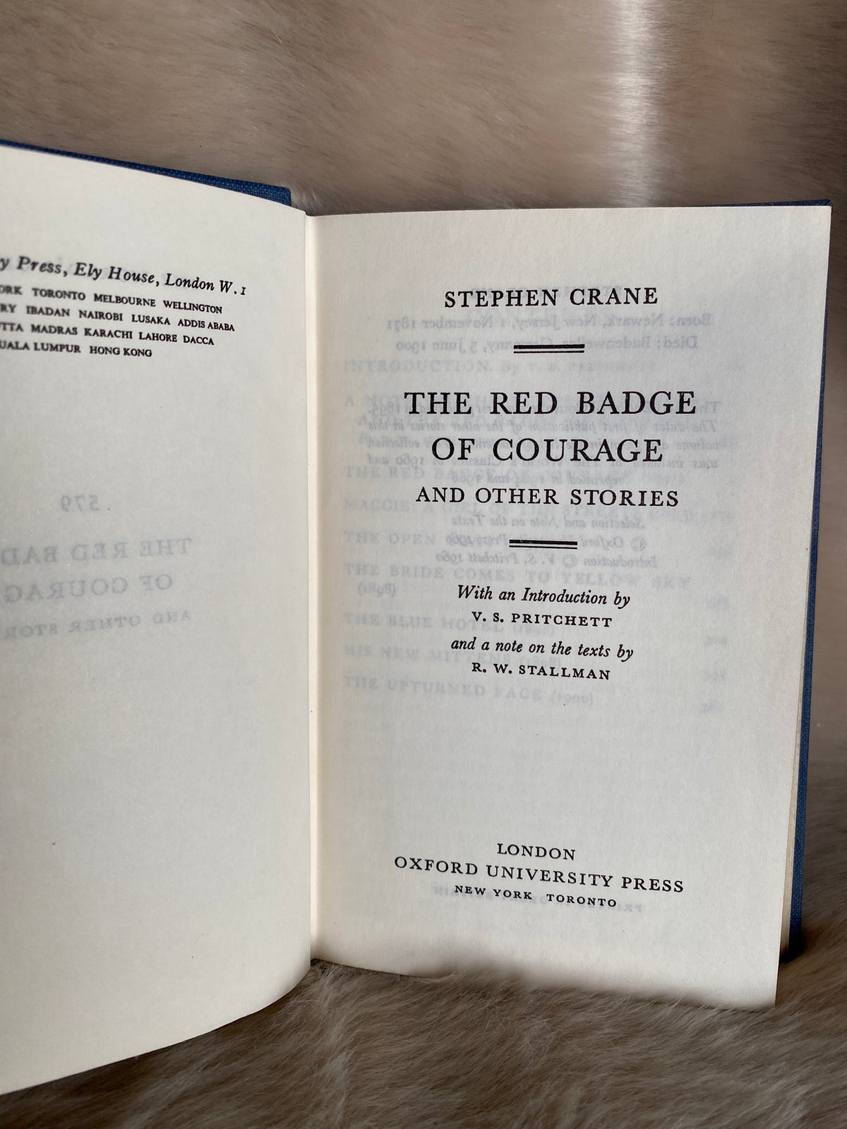 1966: The Red Badge of Courage and Other Stories, by Stephen Crane