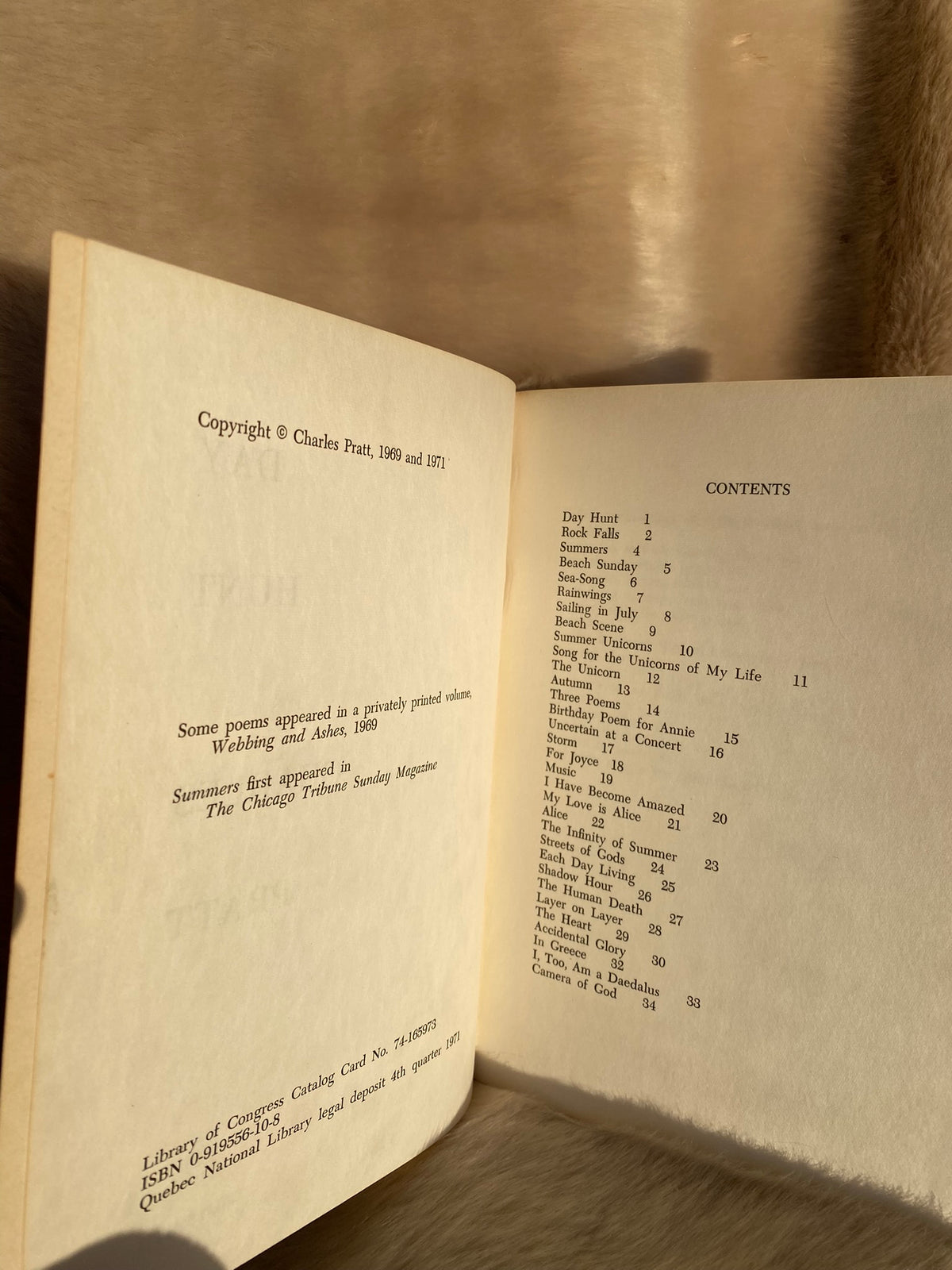1971: Day Hunt, by Charles Pratt