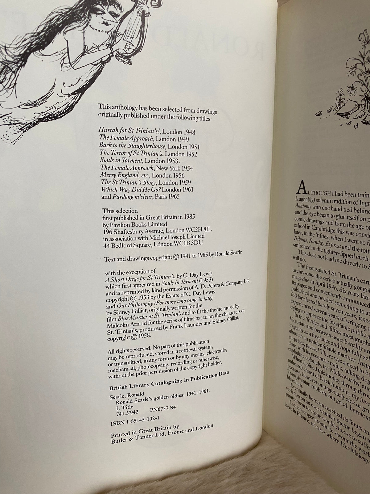 1985 First edition: Ronald Searle's Golden Oldies 1941-1961