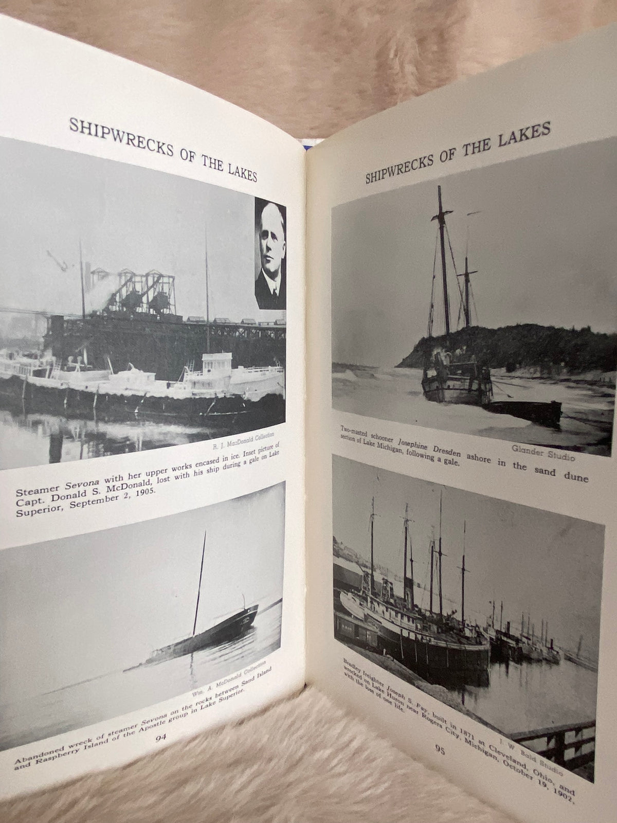 1953 Shipwrecks of the Lakes Told in Story and Pictures, by Dana Thomas Bowen