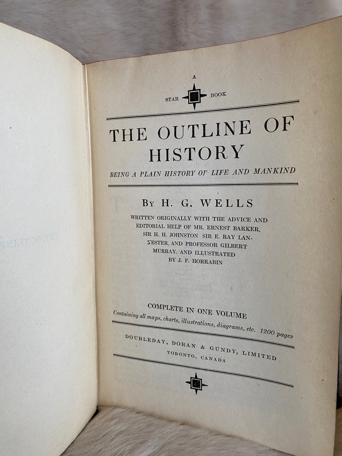 1929: The Outline of History: Being a Plain History of Life and Mankind, by H. G. Wells