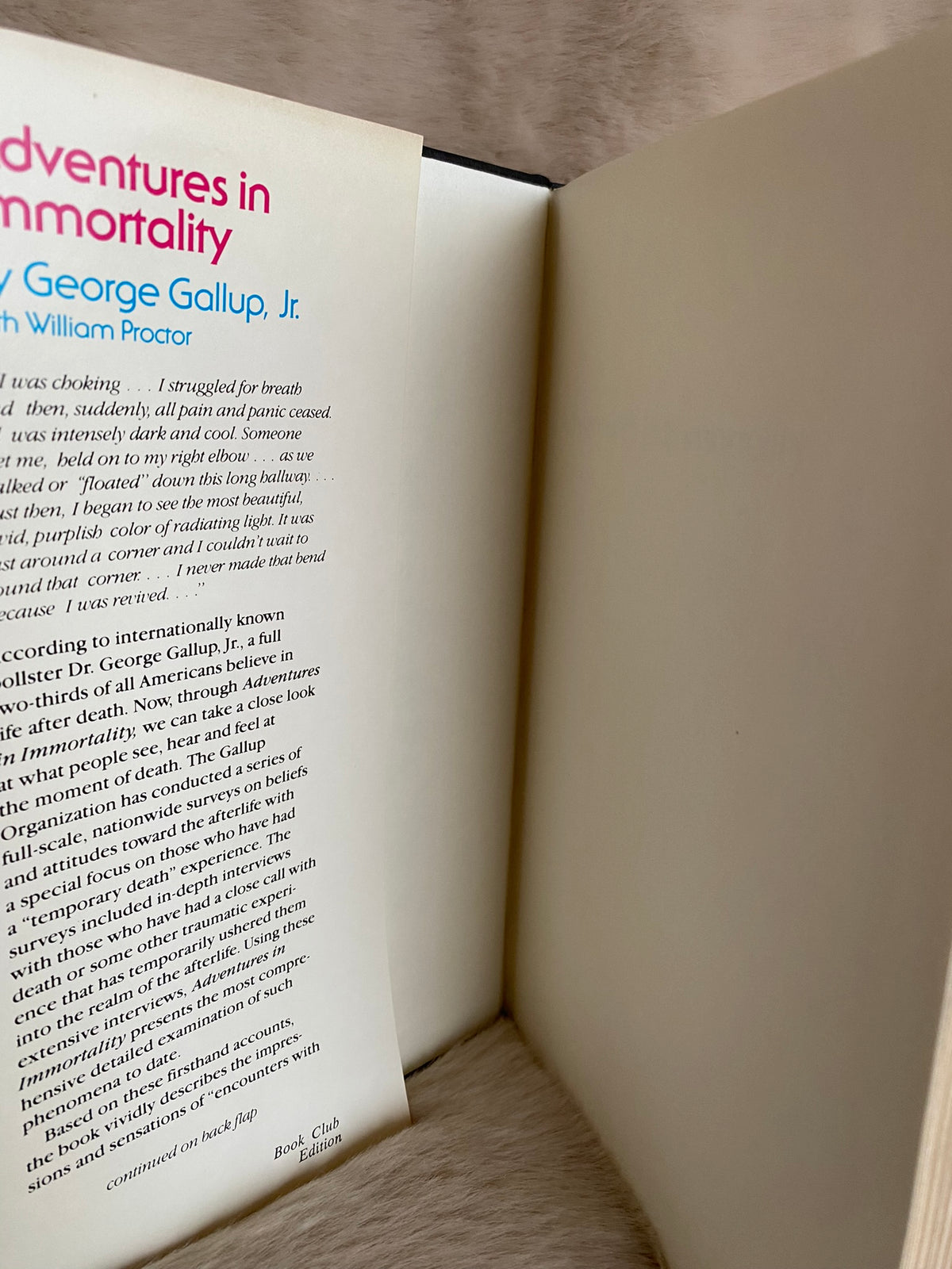 1982: Adventures in Immortality: A Look Beyond the Threshold of Death