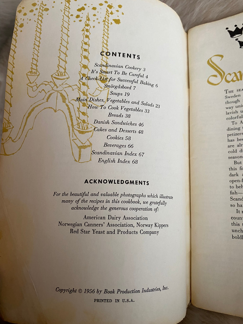 1956: The Scandinavian Cookbook: 59 Recipes from Norway, Sweden, Denmark