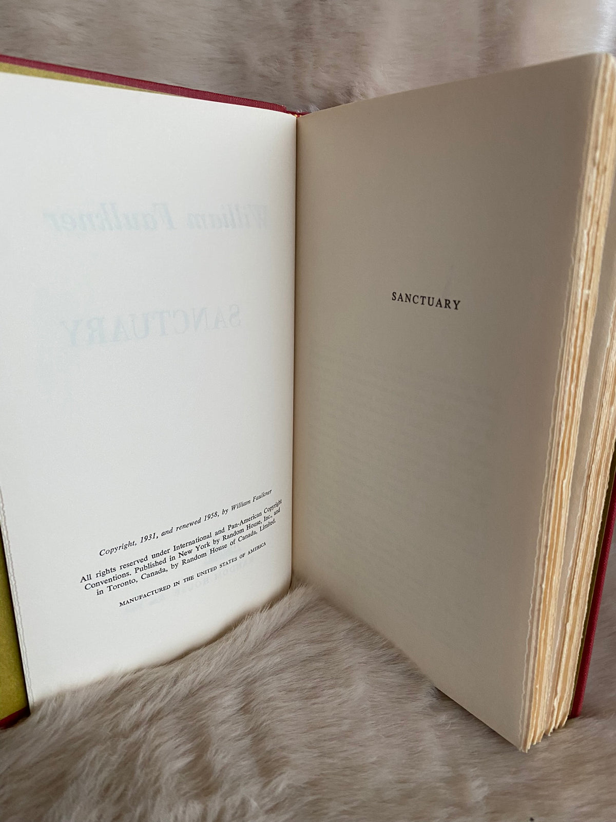 Set of 2: As I Lay Dying, Sanctuary, by William Faulkner