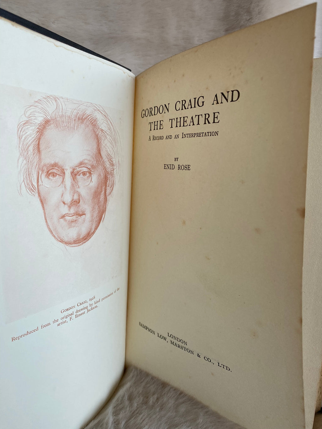 Gordon Craig and the Theatre: A Record and an Interpretation, by Enid Rose