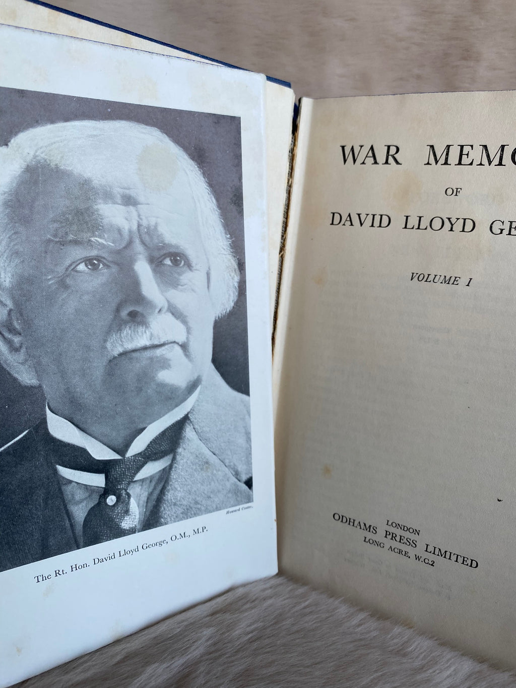 War Memoirs of David lloyd George, volumes I and II