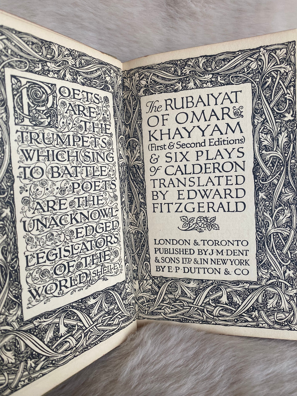 The Rubaiyat of Omar Khayyam &amp; Six Plays of Calderon, translated by Edward Fitzgerald