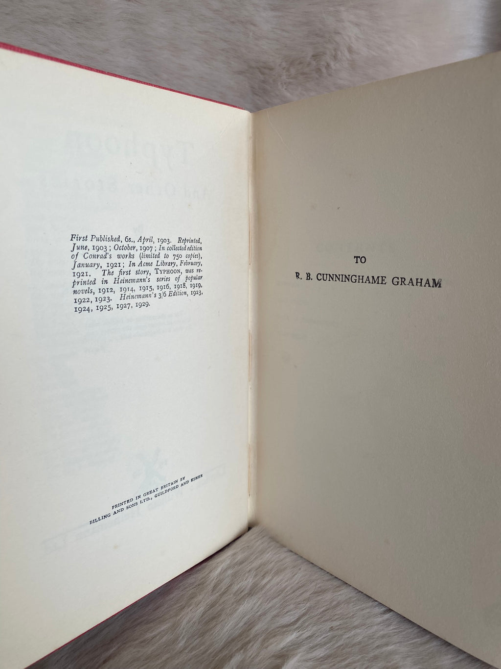 1929: Typhoon and Other Stories, by Joseph Conrad