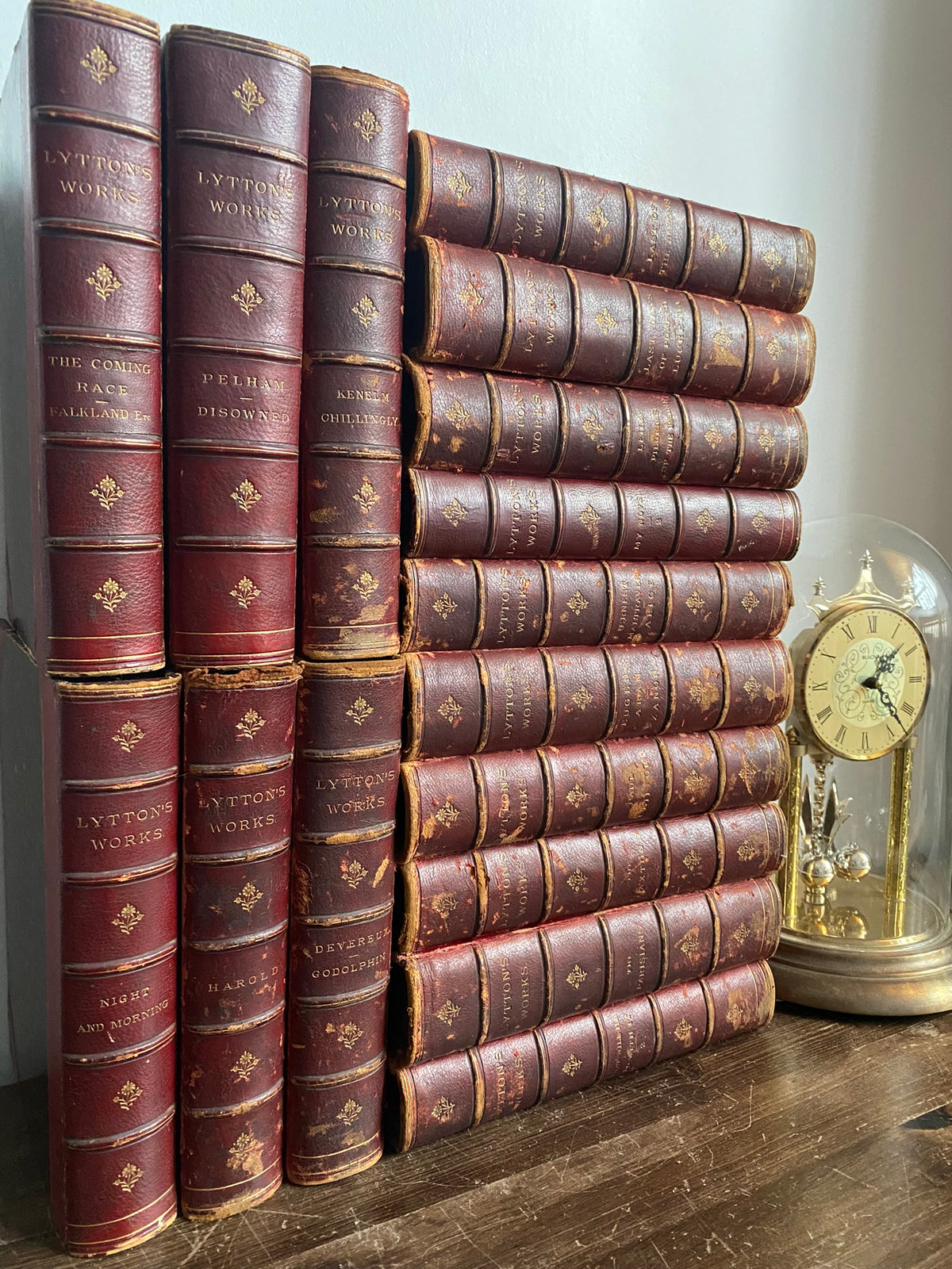 1870s: Lord Lytton's Works - 16 Volumes
