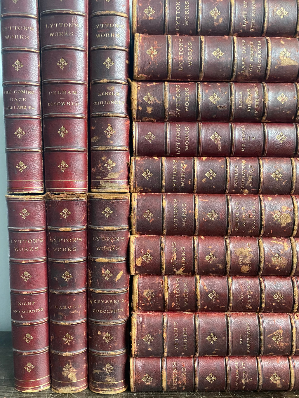 1870s: Lord Lytton's Works - 16 Volumes