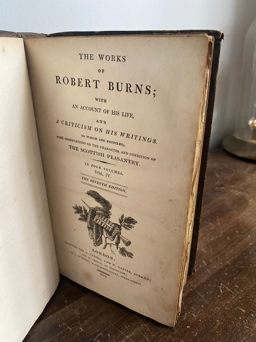 1813: The Works of Robert Burns in 4 Volumes